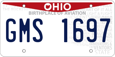 OH license plate GMS1697