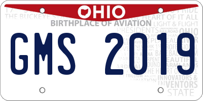 OH license plate GMS2019