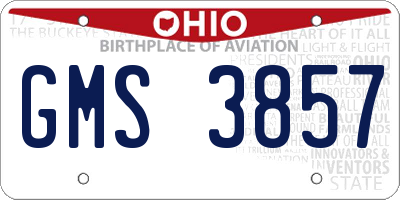 OH license plate GMS3857