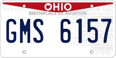 OH license plate GMS6157