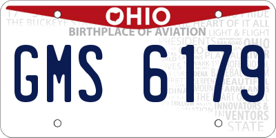 OH license plate GMS6179
