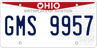 OH license plate GMS9957