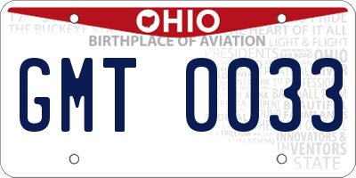 OH license plate GMT0033