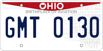 OH license plate GMT0130