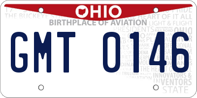 OH license plate GMT0146