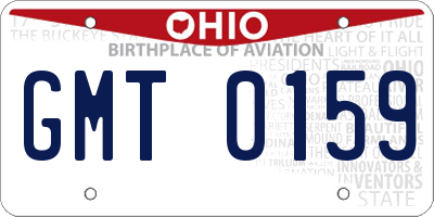 OH license plate GMT0159