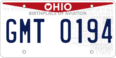 OH license plate GMT0194
