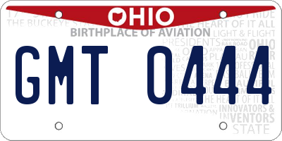 OH license plate GMT0444