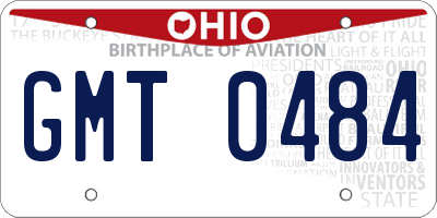 OH license plate GMT0484