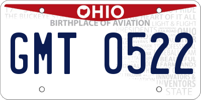 OH license plate GMT0522