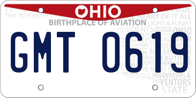 OH license plate GMT0619