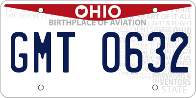 OH license plate GMT0632