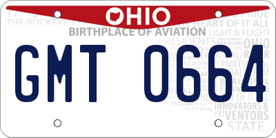 OH license plate GMT0664