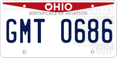 OH license plate GMT0686