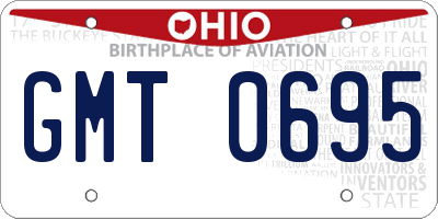 OH license plate GMT0695