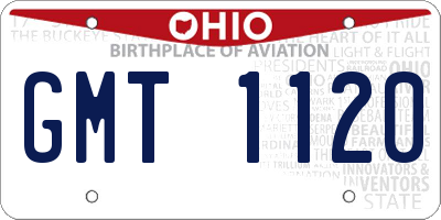 OH license plate GMT1120