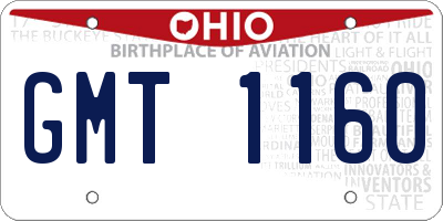 OH license plate GMT1160