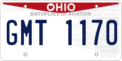 OH license plate GMT1170