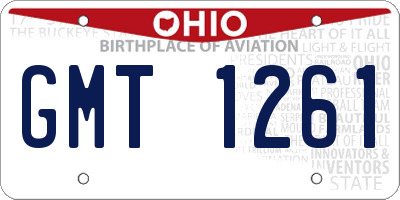 OH license plate GMT1261