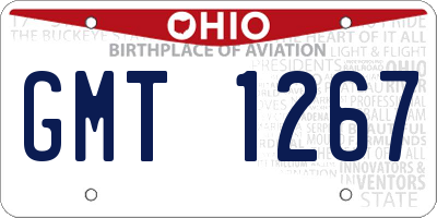 OH license plate GMT1267