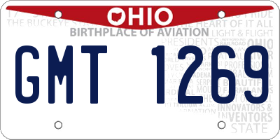 OH license plate GMT1269
