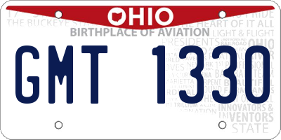 OH license plate GMT1330
