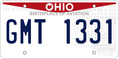 OH license plate GMT1331