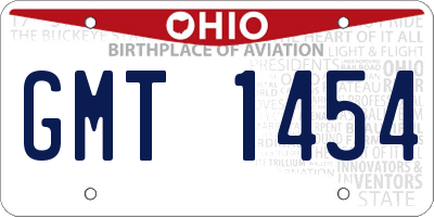OH license plate GMT1454