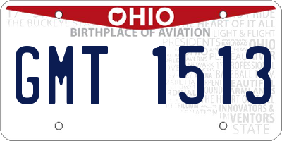 OH license plate GMT1513