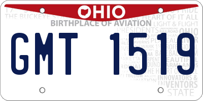 OH license plate GMT1519
