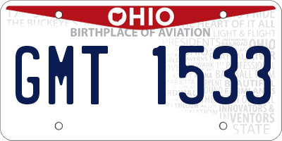 OH license plate GMT1533