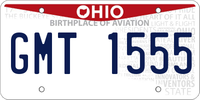 OH license plate GMT1555