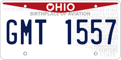 OH license plate GMT1557
