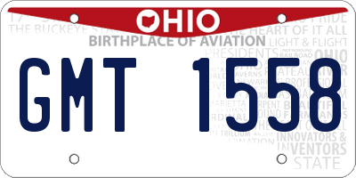 OH license plate GMT1558