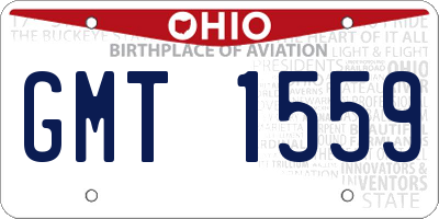 OH license plate GMT1559