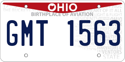 OH license plate GMT1563