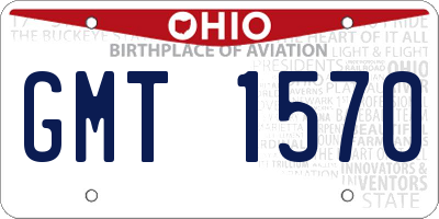 OH license plate GMT1570
