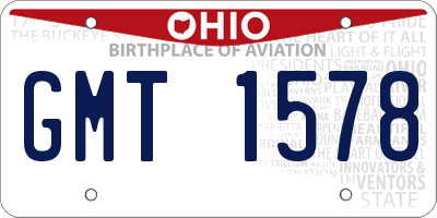 OH license plate GMT1578