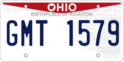 OH license plate GMT1579