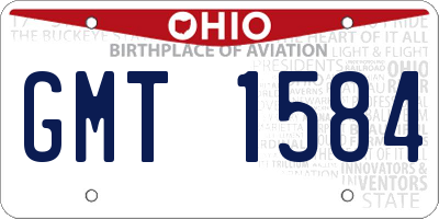OH license plate GMT1584
