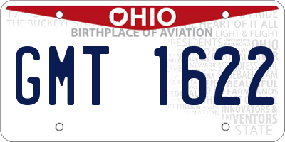 OH license plate GMT1622