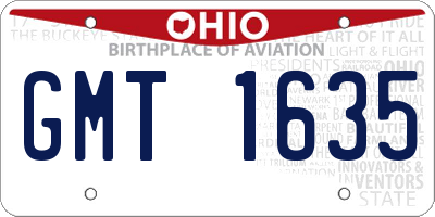 OH license plate GMT1635