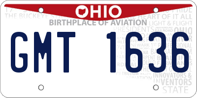 OH license plate GMT1636