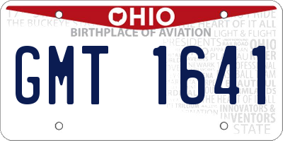OH license plate GMT1641
