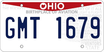 OH license plate GMT1679