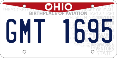 OH license plate GMT1695