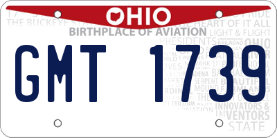 OH license plate GMT1739