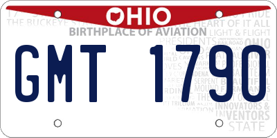 OH license plate GMT1790