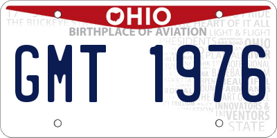 OH license plate GMT1976