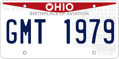 OH license plate GMT1979